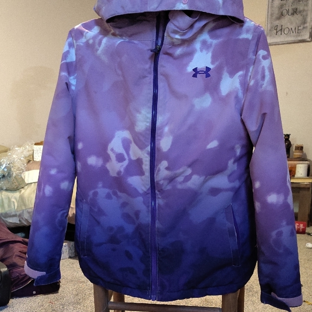 Under Armour Purple Ski Jacket Lightweight Water-Resistant